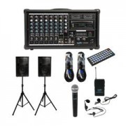 SoundArt 400 Watt 8 Channel Powered Mixer Pack
